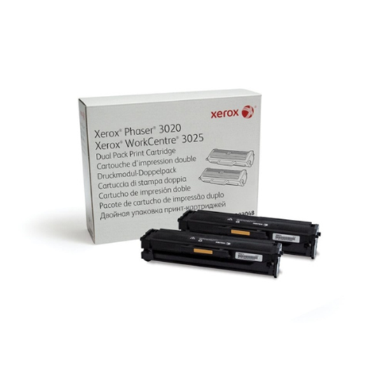 Xerox Toner Phaser 3020 / WorkCentre 3025, Dual Pack
