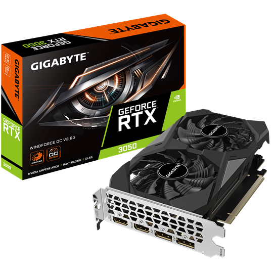 Kartelë grafike GIGABYTE GeForce RTX 3050 WINDFORCE OC V2 6G