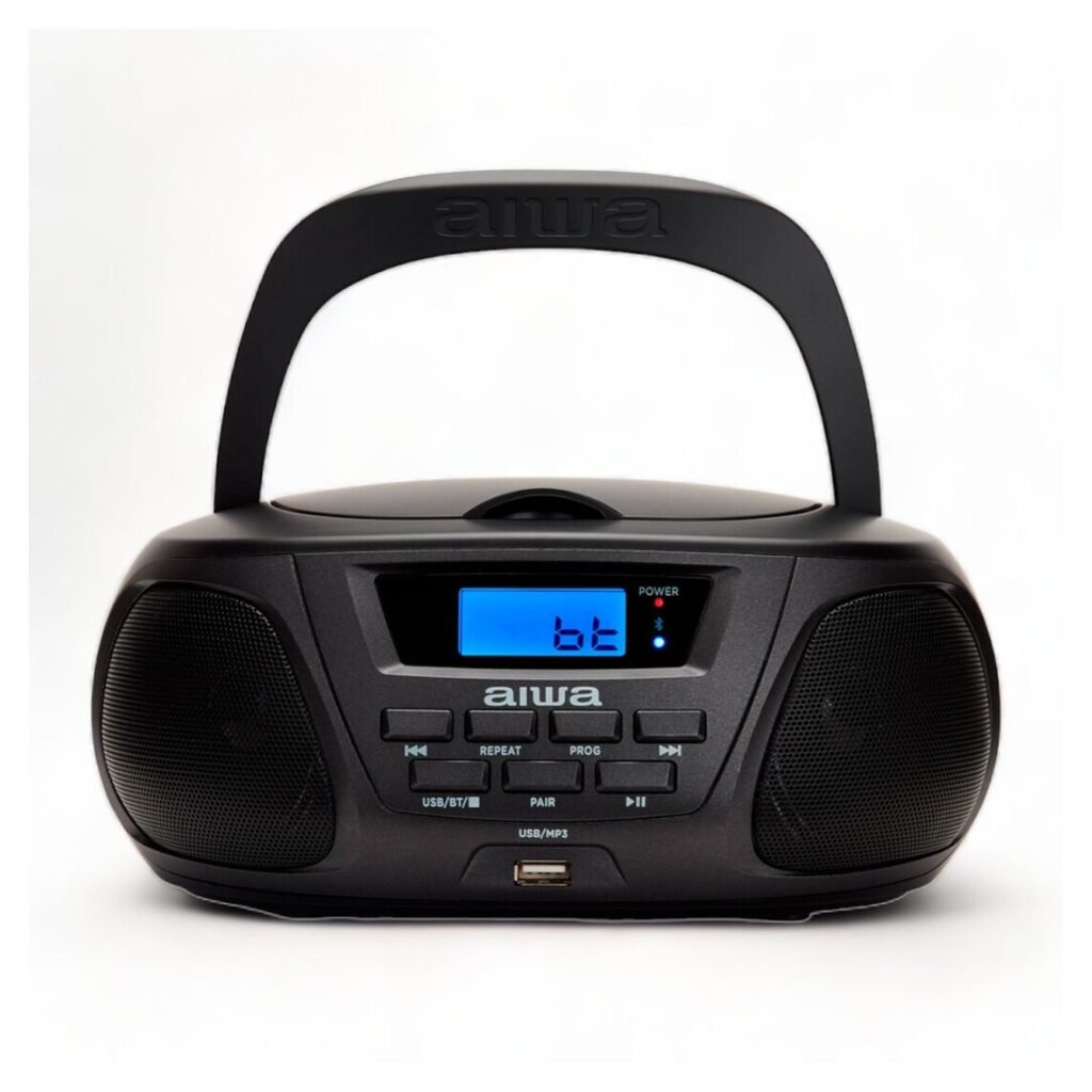 Radio Boombox Portativ me Bluetooth, CD dhe MP3 AIWA BBTU-300BKMKII