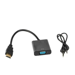 Kabllo pershtates HDMI ne VGA dhe AUX TECH TIME TT24012