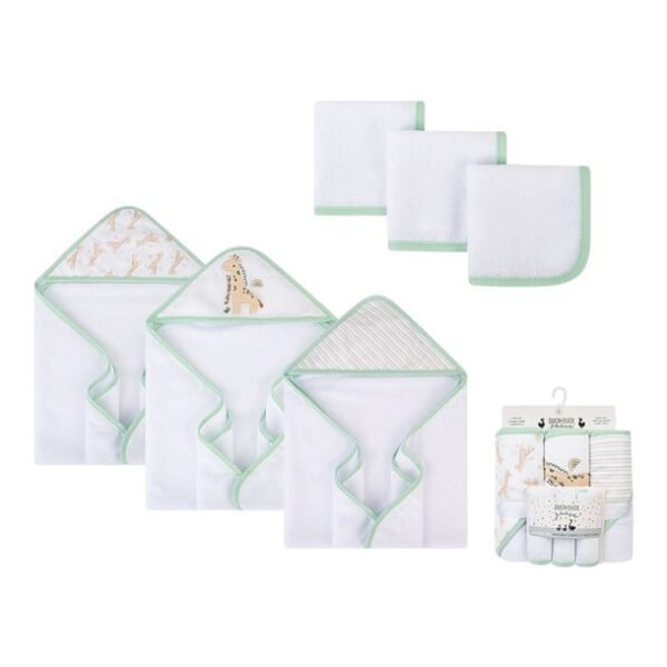 Set Peshqiresh (3 cope) dhe Mindilash (3 cope) per Bebe - Figura 6