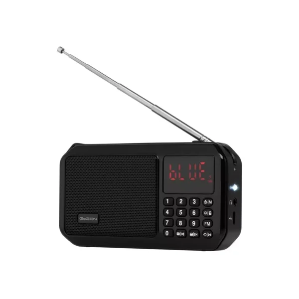 Radio Portative me Bluetooth, Micro SD, Lcd dhe FM Digjital GOGEN GOGFMP125BTB