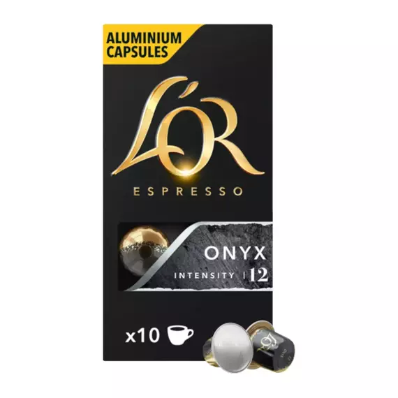 Kapsula Kafeje L'OR Espresso Onyx, 10 cope