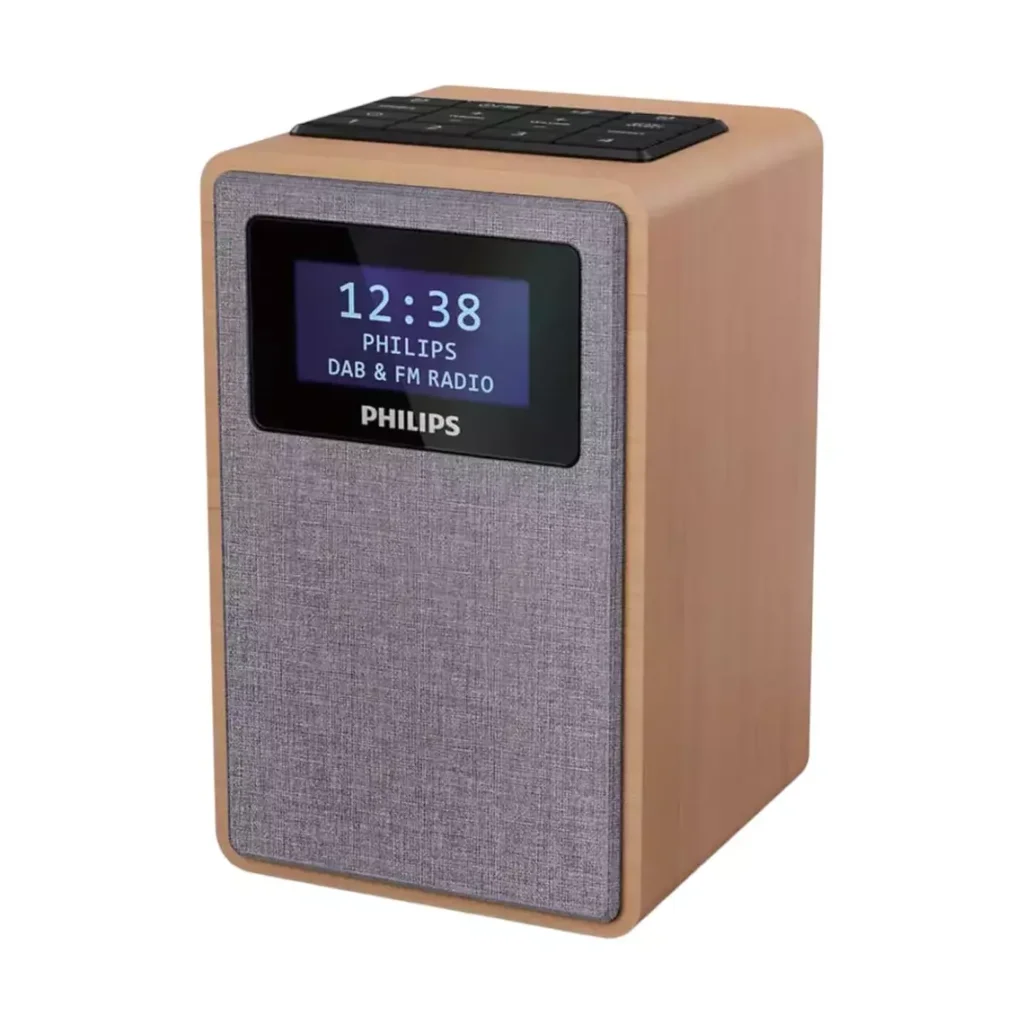 Radio me Alarm dhe Dizajn Druri DAB+/FM dhe Tingull të Pastër – Philips TAR5005/10