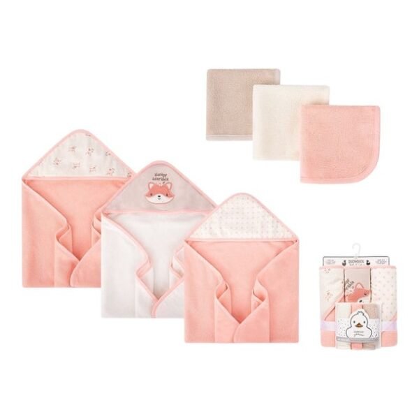 Set Peshqiresh (3 cope) dhe Mindilash (3 cope) per Bebe - Figura 3