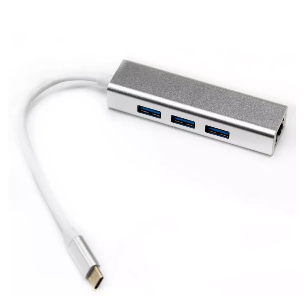 HUB Techtonic Type C nav USB3.2 til RJ45 Ethernet