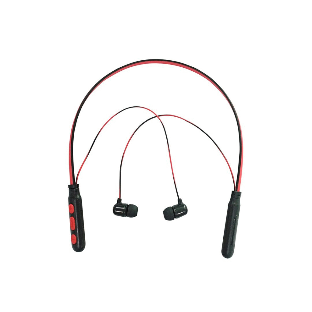 Kufje in-ear meanIT B11, bluetooth, zezë / kuqe
