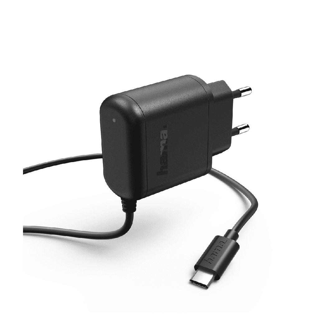 Karikues Hama per Smartphone, USB-C, 3 A, zezë, 1m 173617