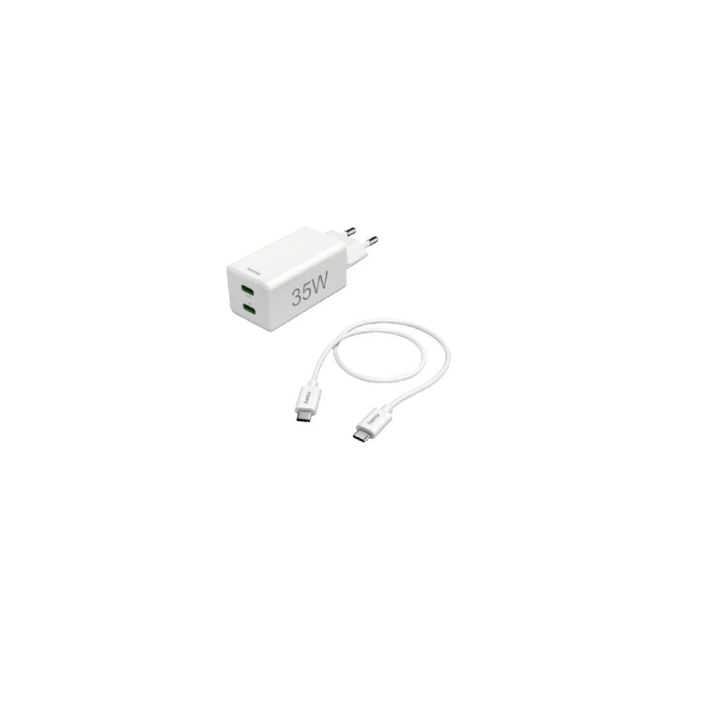 Karikues Hama Fast Charge+Kabllo 1m, 35W, I bardhë 125116