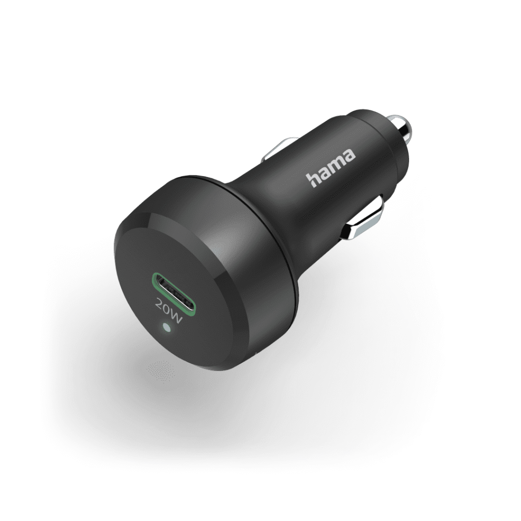 Karikues i shpejtë Hama, për veturë, USB-C/Qualcomm, 20 W, i zi ,201637