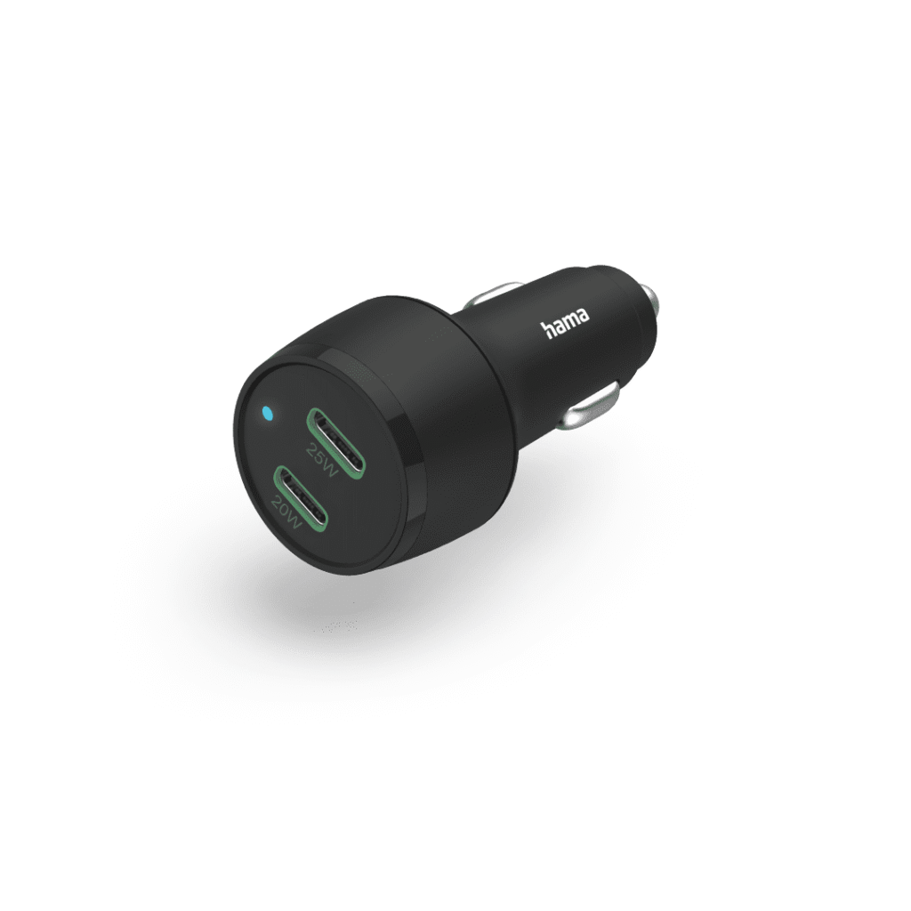 Karikues i shpejtë Hama, për veturë, 2 porte USB-C/Qualcomm, 45 W, i zi 201632