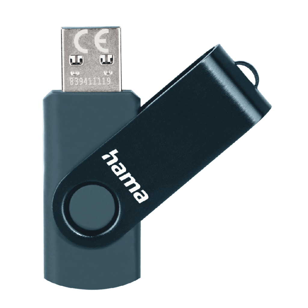 USB Hama “Rotate”, 3.0, 64GB, 70MB/s, kaltër e errët  1824643