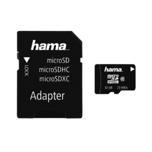 Kartelë memorie Hama microSDHC 32GB Class 10, 80 MB/s + Adapter,124151