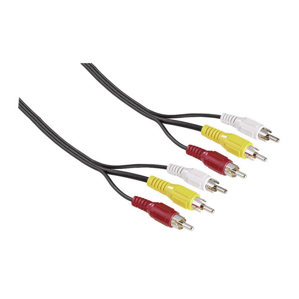 Kabllo Hama Audio/Video Stereo 3 RCA – 3 RCA, 2 m 43134