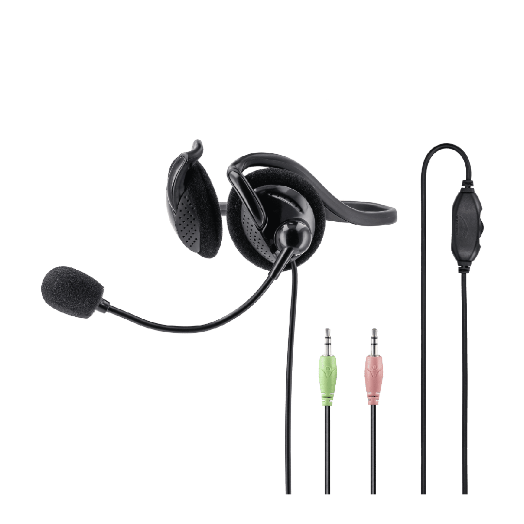 Kufje Hama NHS-P100 për zyre për PC, stereo, të zeza 139920