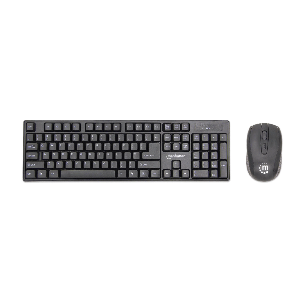 Set tastierë+maus Manhattan 178990, wireless, e zezë