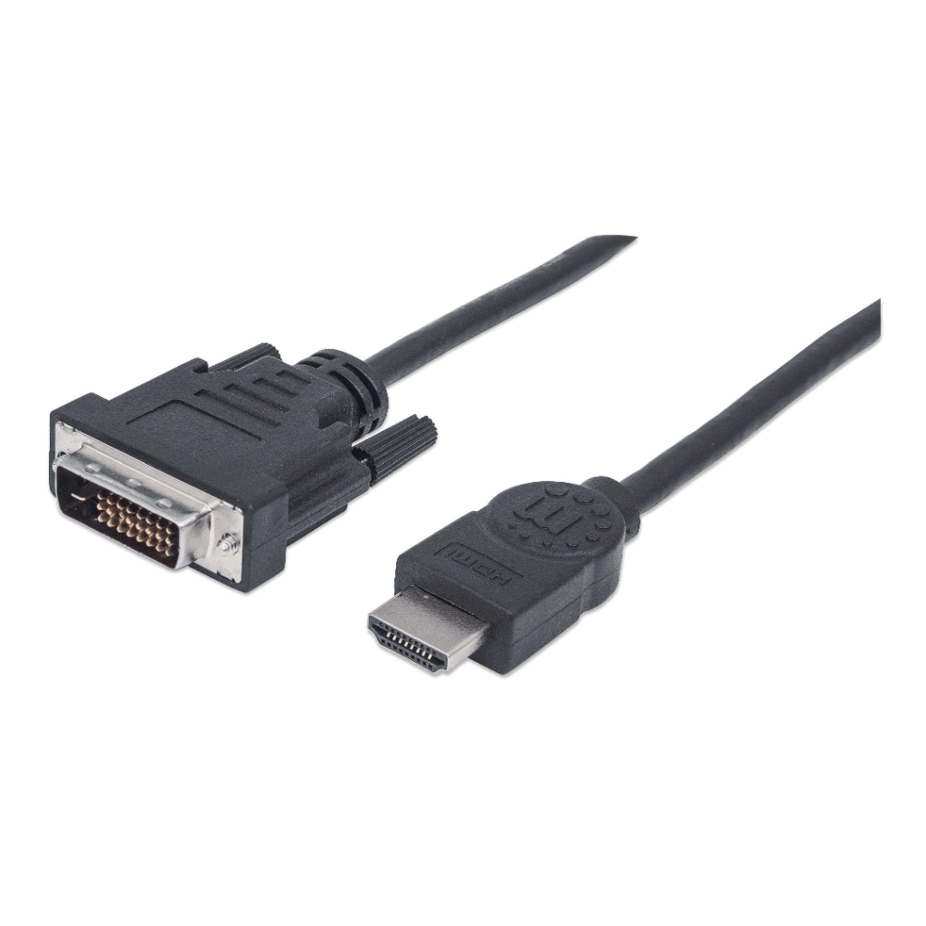 Kabllo Manhattan 372503, Hdmi – DVI, 1,8m, e zezë
