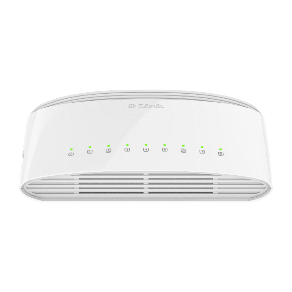Switch D-Link, DGS‑1008D Gigabit, e bardhë