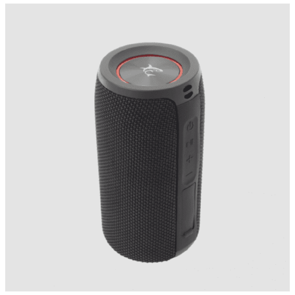Altoparlant White Shark BT 5.0 me ndriçim, 10W, i zi