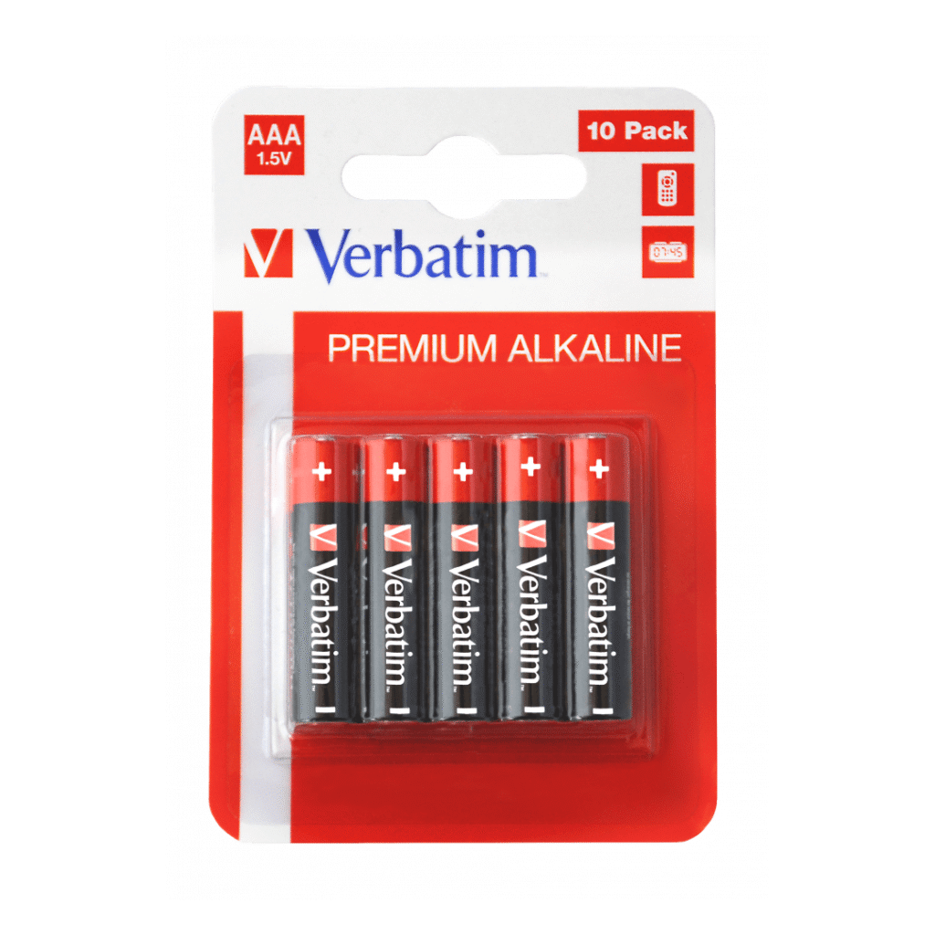 Bateri AAA Verbatim Premium Alkaline LR03, 1.5V