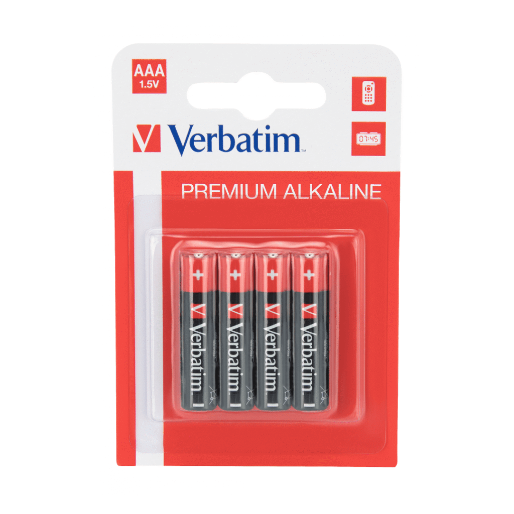 Bateri AAA Verbatim Premium Alkaline LR03, 1.5V