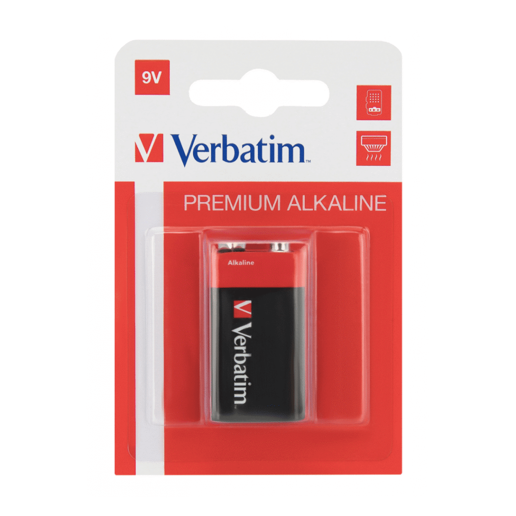 Bateri Verbatim Premium Alkaline, 9V