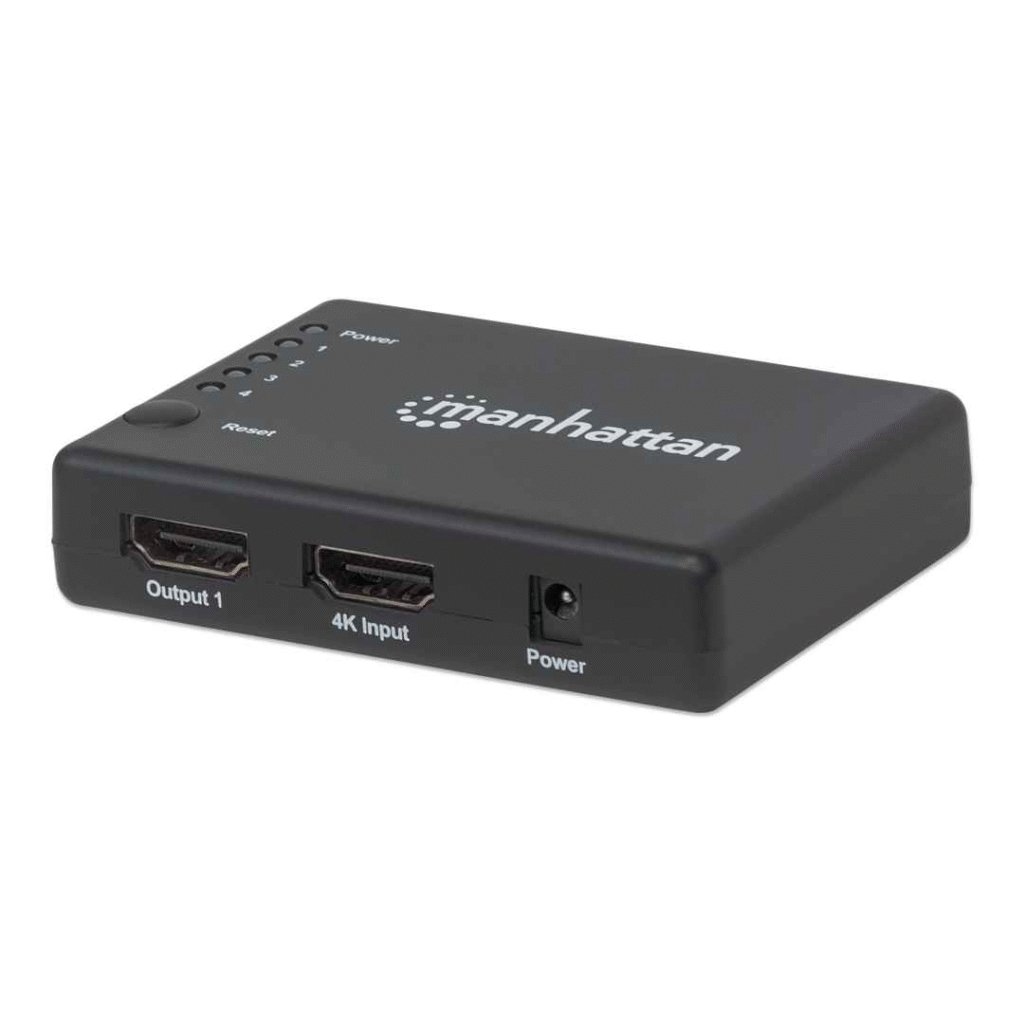 Ndarës Manhattan 207706 4K Compact, 4-Port HDMI