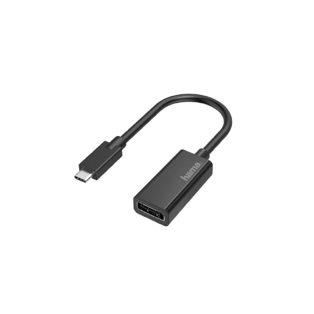 Konvertues Hama Video Adapter, USB-C Plug – DisplayPort ,Ultra-HD 4K, zezë 200314