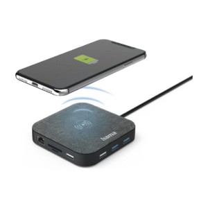 Hama USB-C-Hub, “Connect2QiCharge”, Karikimi me valë, Multiport, 12 porte 200134