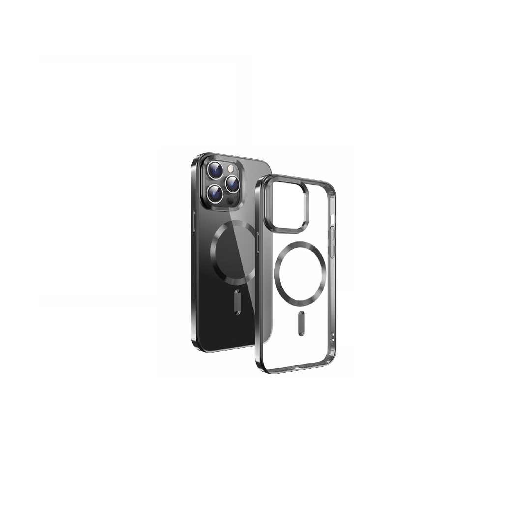 Mbështjellës Swissten Clear Jelly Magstick për Apple Iphone 16 Pro Max, e zezë