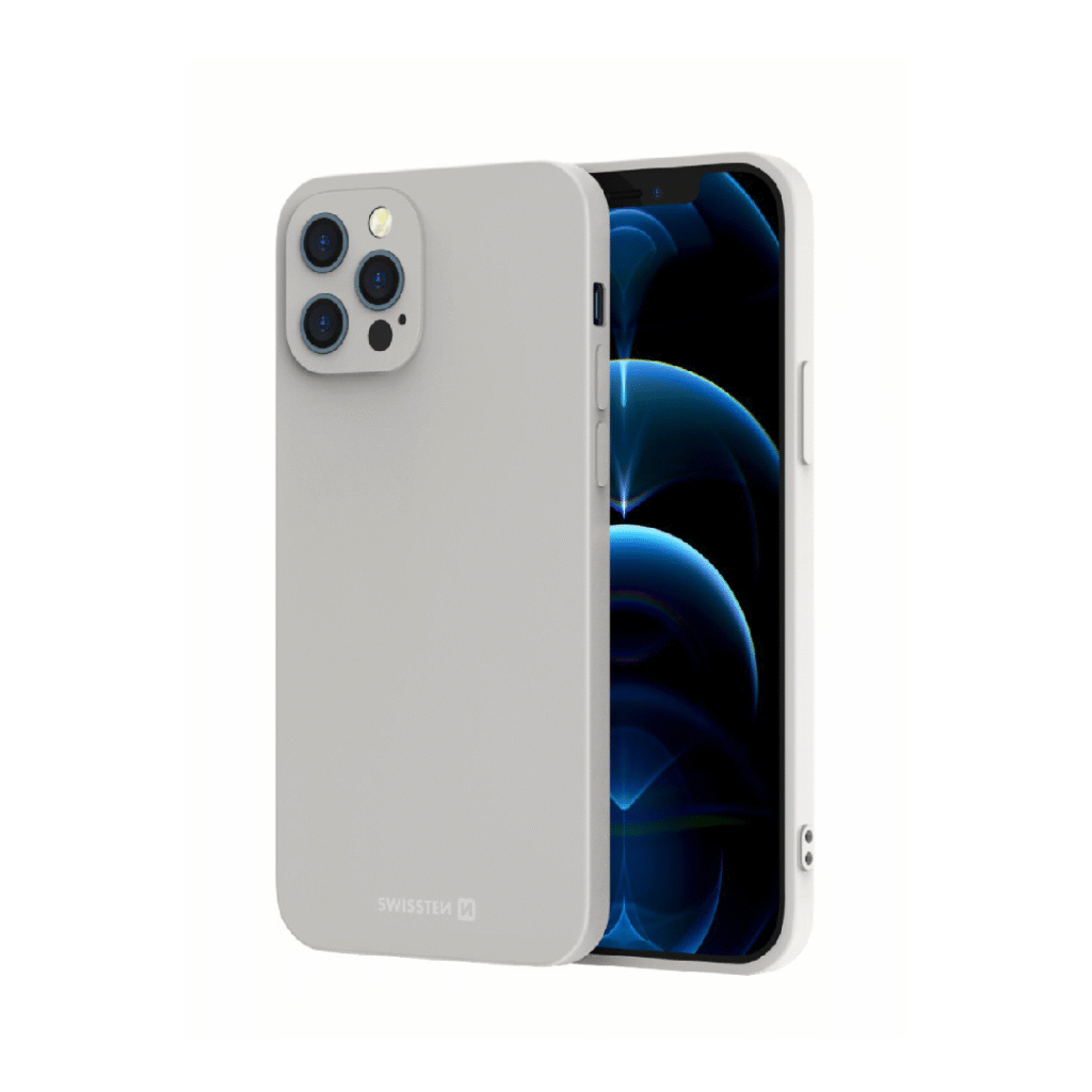 MBËSHTJELLËS SWISSTEN SOFT JOY PER APPLE IPHONE 15 PLUS, GRI GURI
