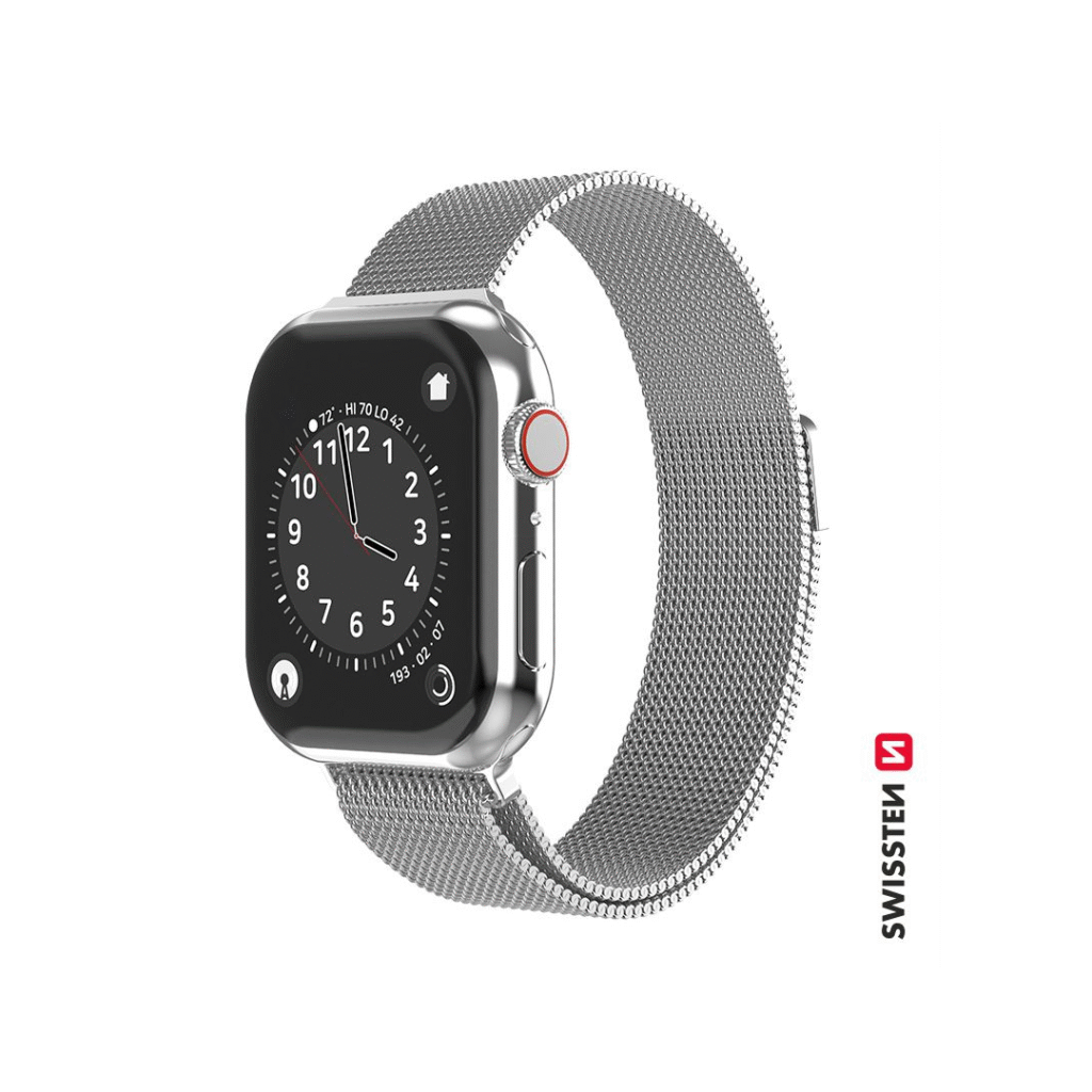 Rrip metalik rrjet Swissten për Apple Watch, 42-44 mm,