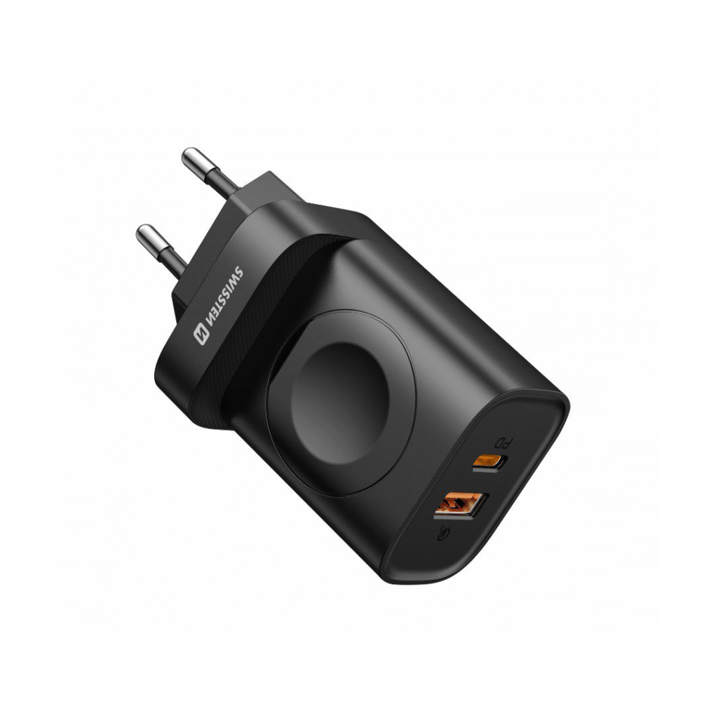 KARIKUES TRAVEL SWISSTEN 1xUSB-A, 1xUSB-C, 22.5W, Apple Watch
