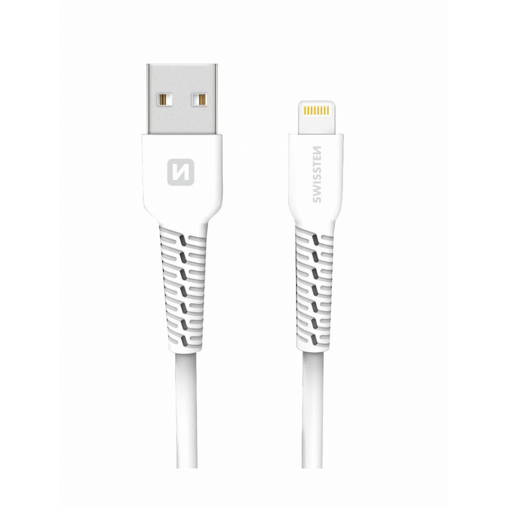 Kabllo Swissten Lightning, 1.0m, e bardhë