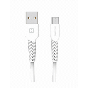 Kabllo Swissten MicroUsb , 1.0m, e bardhë