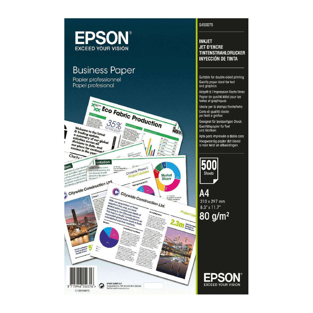 Flete 500 Epson A4 Business Paper 80gsm
