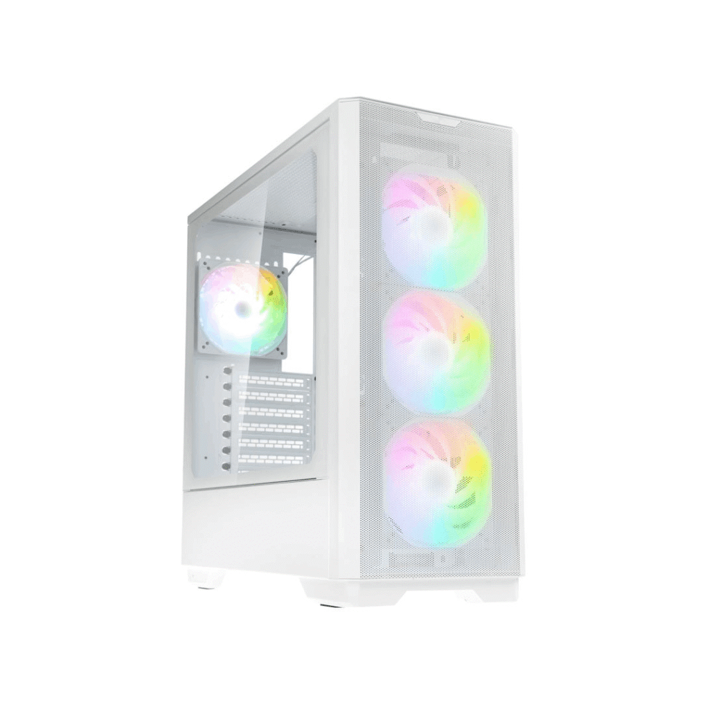 Kasë PC Kolink Unity Solar ARGB Mesh – Mid-Tower, e Bardhë