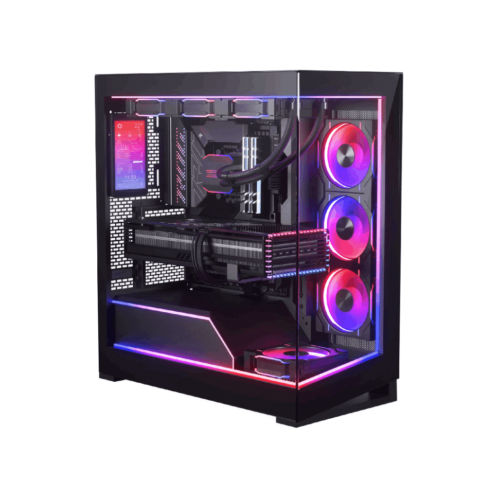 Kasë PC HYTE Y40, Xham i Temperuar – E Zezë dhe e Kuqe