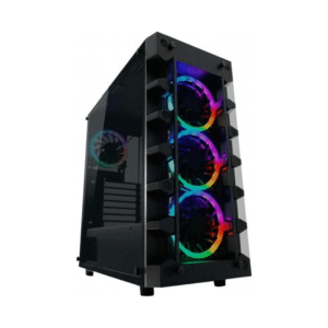 Kasë Gaming me Xham të Temperuar dhe 4 Ventilatorë RGB LC Power 709B Solar_System_X
