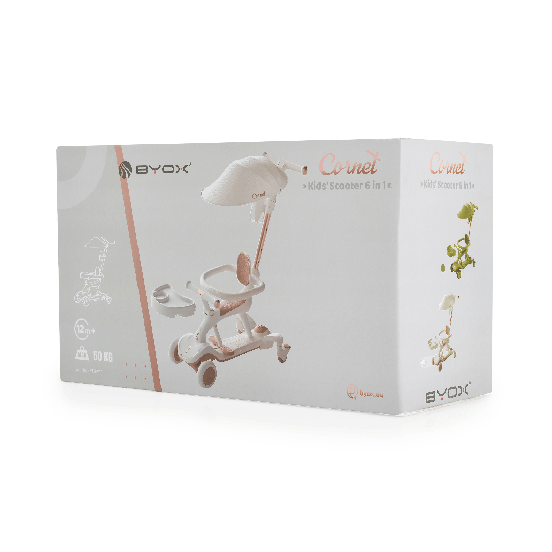 Skuter Cornet 6-në-1, bardhë - Figura 8