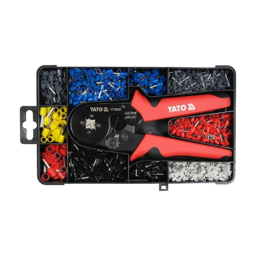 Pinca për Krimpim me Set Ferrule 1200 Copë | YATO YT-23052
