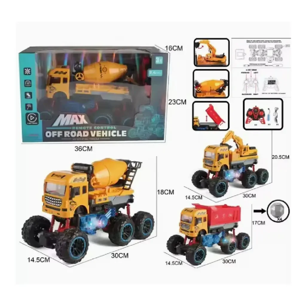 Kamion RC Off-Road 6-Rrota – Frekuencë 2.4GHz për Fëmijë 5202192