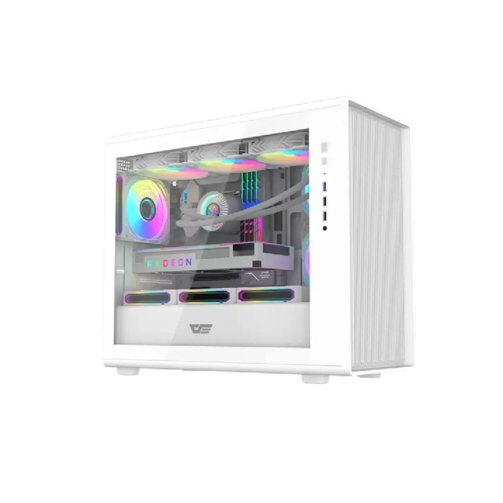 Kasë kompjuteri Darkflash DB460M, e bardhë