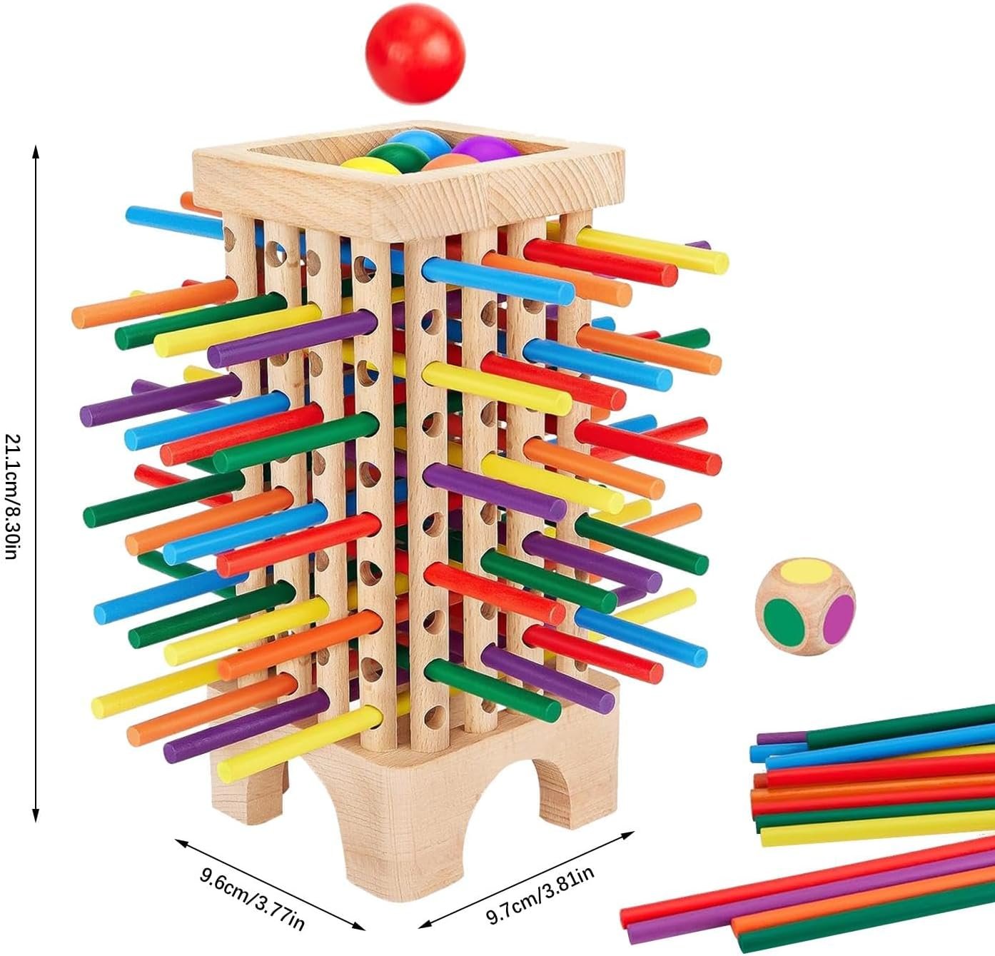 Lojë Prej Druri me 42 Shkopinj Ngjyrash 5243361